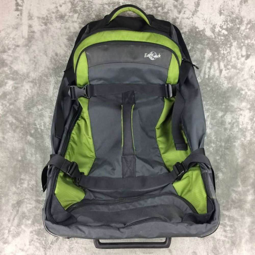 Eagle Creek Load Warrior LT 30‎ Rolling Suitcase Green Grey Travel Bag